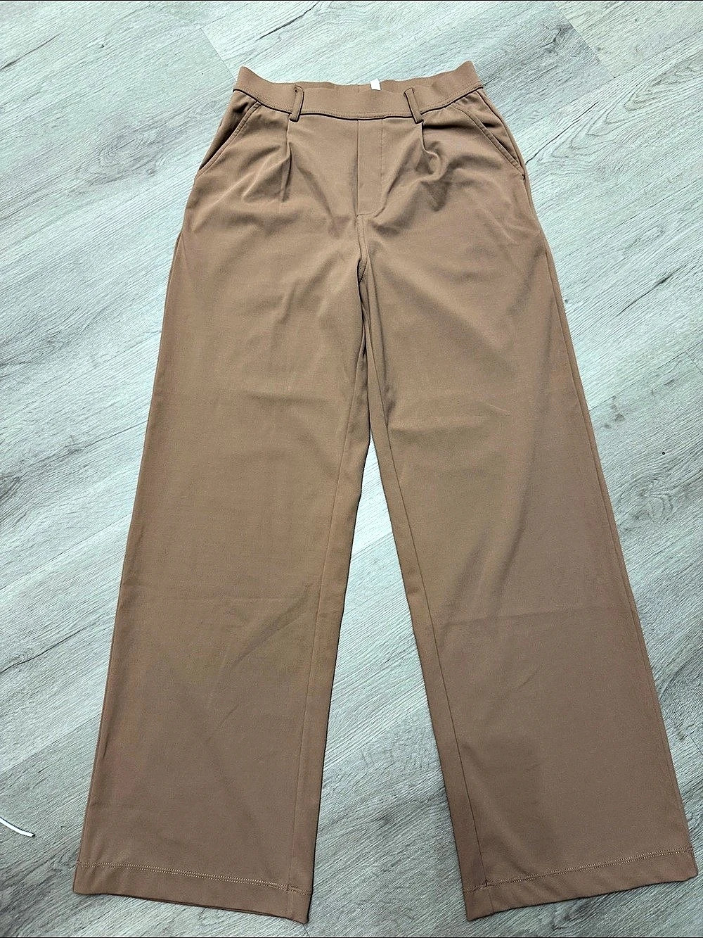 Halara High-Rise Wide-Leg Trouser Tan